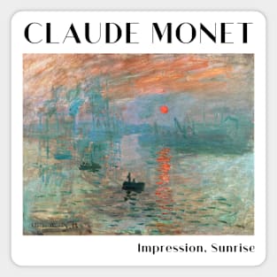 Claude Monet- Impression, Sunrise (1872) Magnet